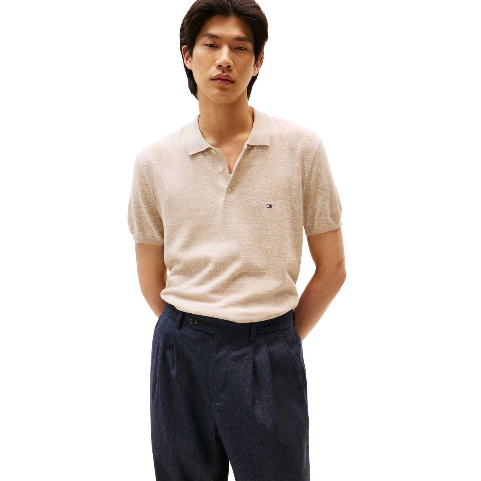 Tommy Hilfiger Cotton Linen Polo